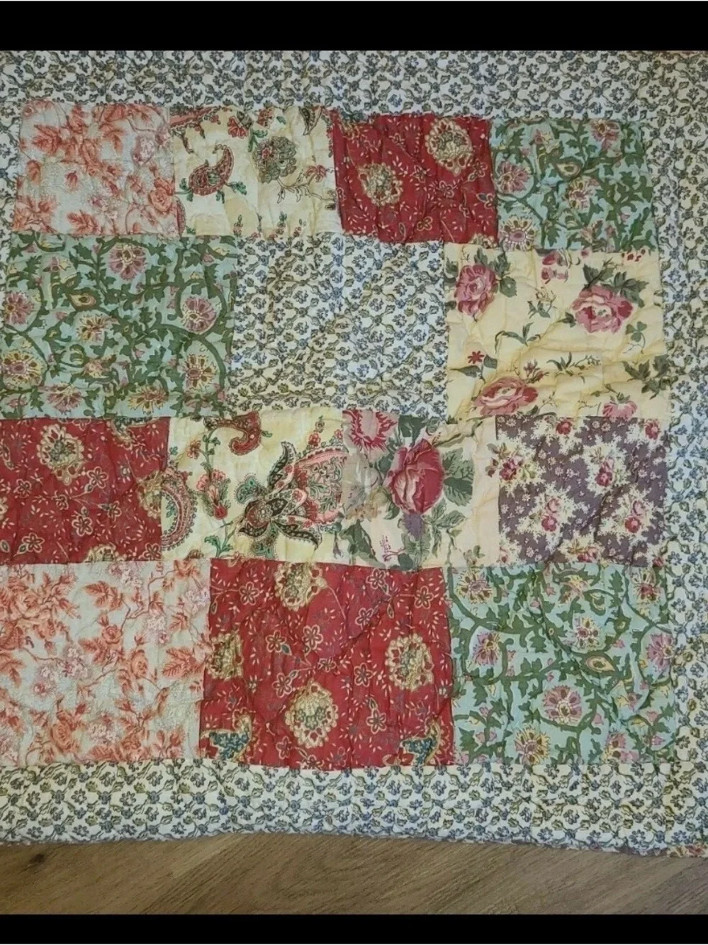 Pottery Barn colorful patchwork